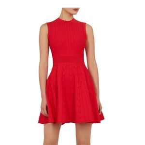 TED BAKER SKATER KNIT DRESS SIZE 3